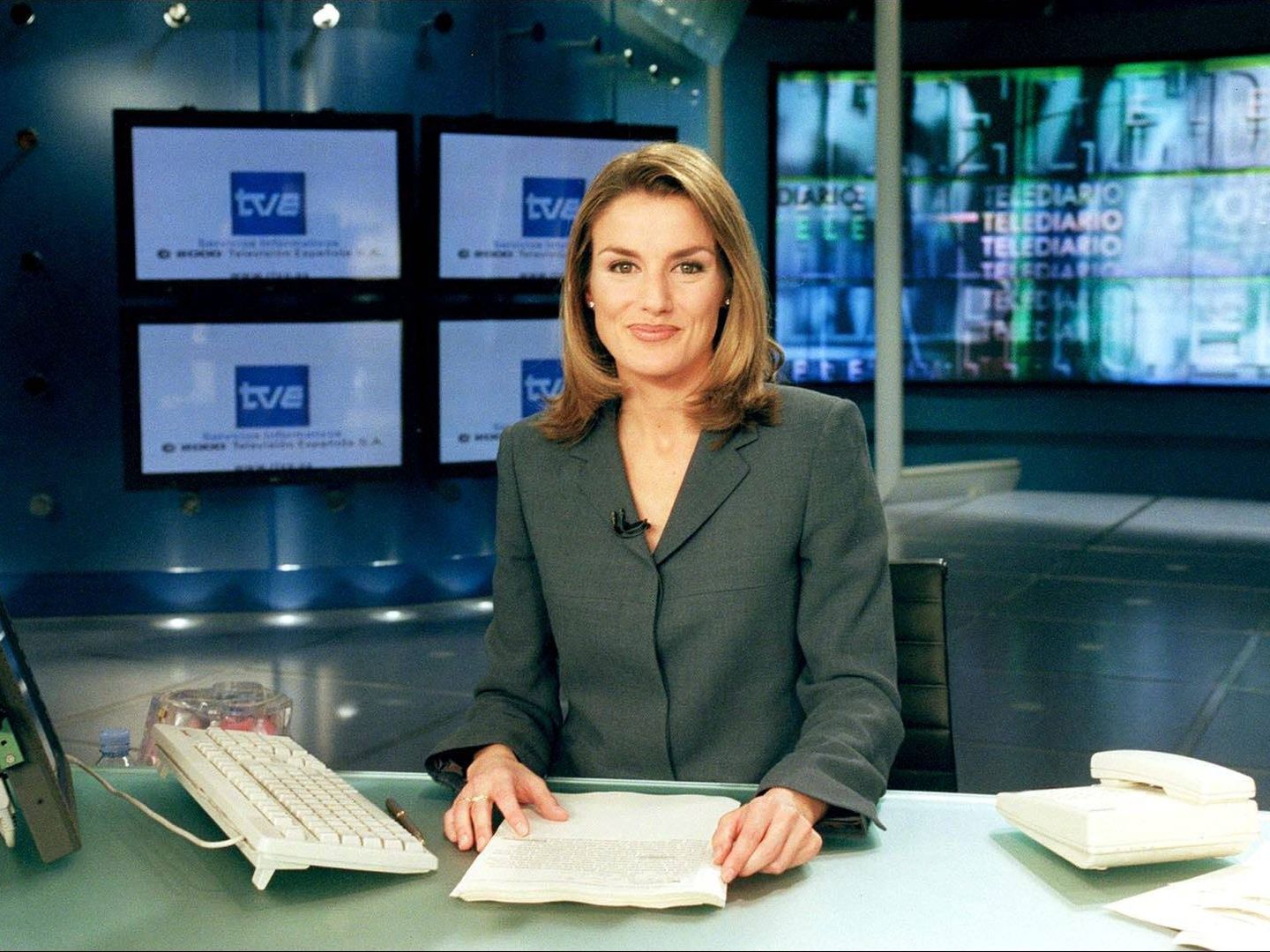 Letizia, durante sus tiempos de periodista en TVE.