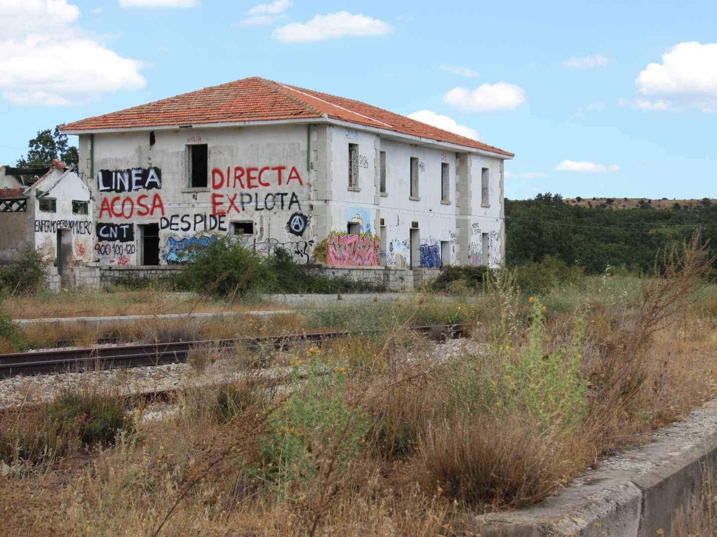 Estación de tren abandonada de Gascones de Lozoya. (A. M.)