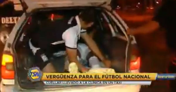 Foto: La imagen de Mario Cuéllar y su acompañante en el maletero de un taxi ha dado la vuelta al mundo (Foto: YouTube)