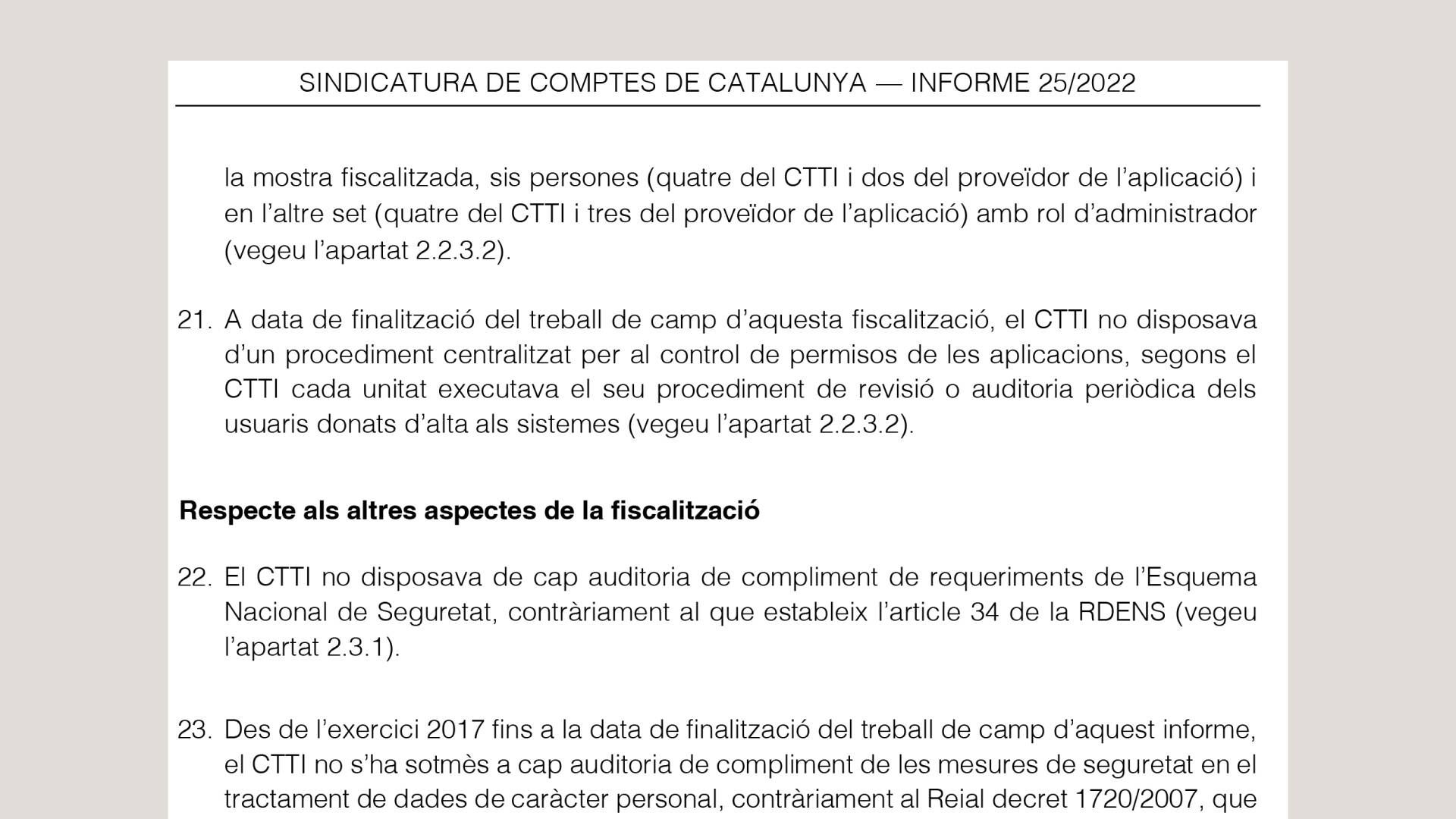 Pinche para leer el informe de la Sindicatura de Comptes de Catalunya.