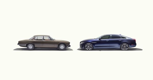 Foto: 50 años separan el primer Jaguar XJ, el Serie I, del último que continúa a la venta.
