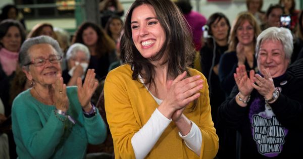 Foto: La portavoz de Podemos en el Congreso, Irene Montero, reaparece en la primera línea política con un acto con mujeres del partido. (EFE)
