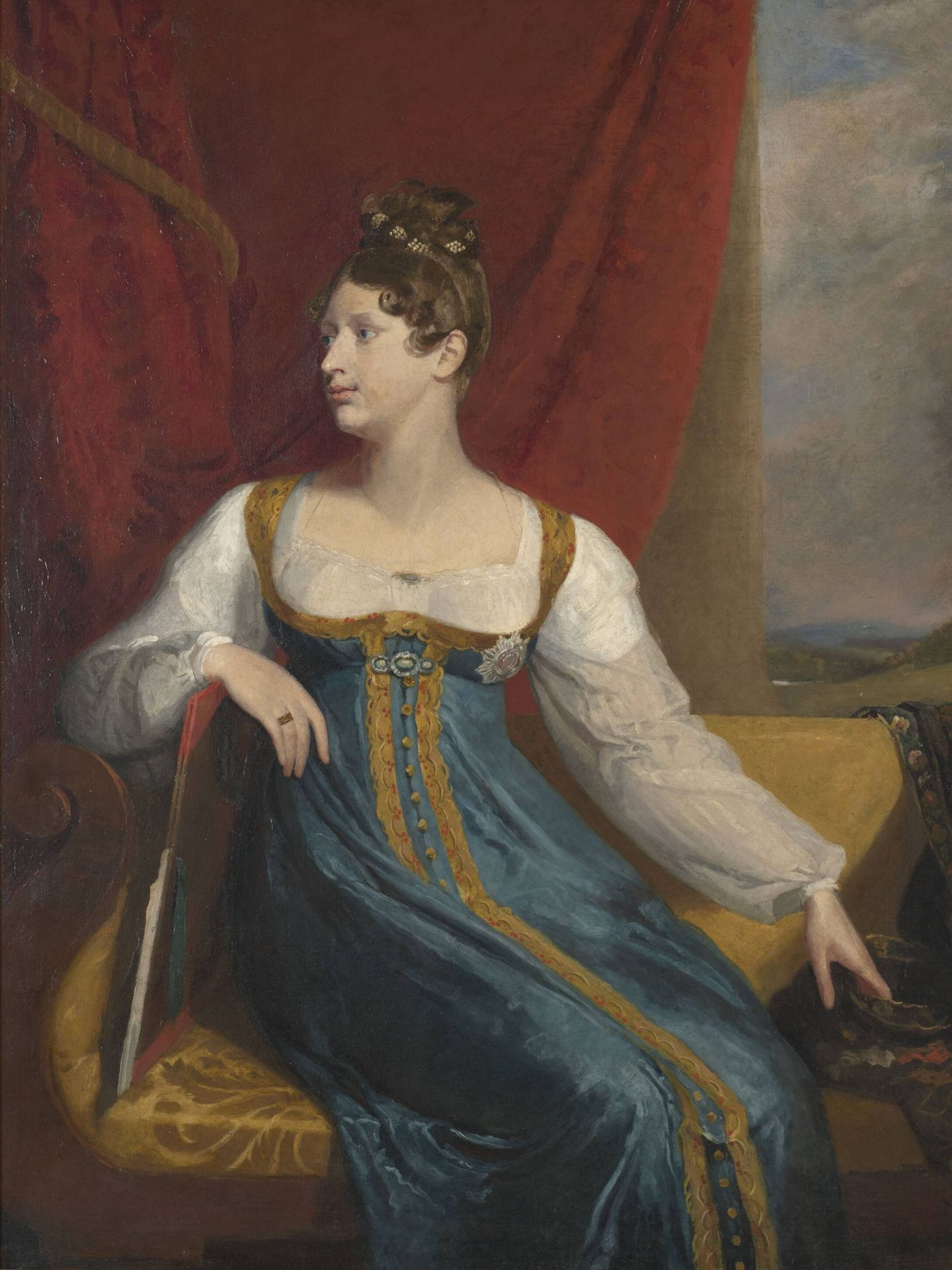Retrato de la princesa Charlotte de Gales por George Dawe. 