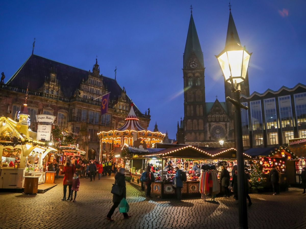 Foto: Mercadillo navideño en Bremen con restricciones (EFE/FOcke Strangmann)