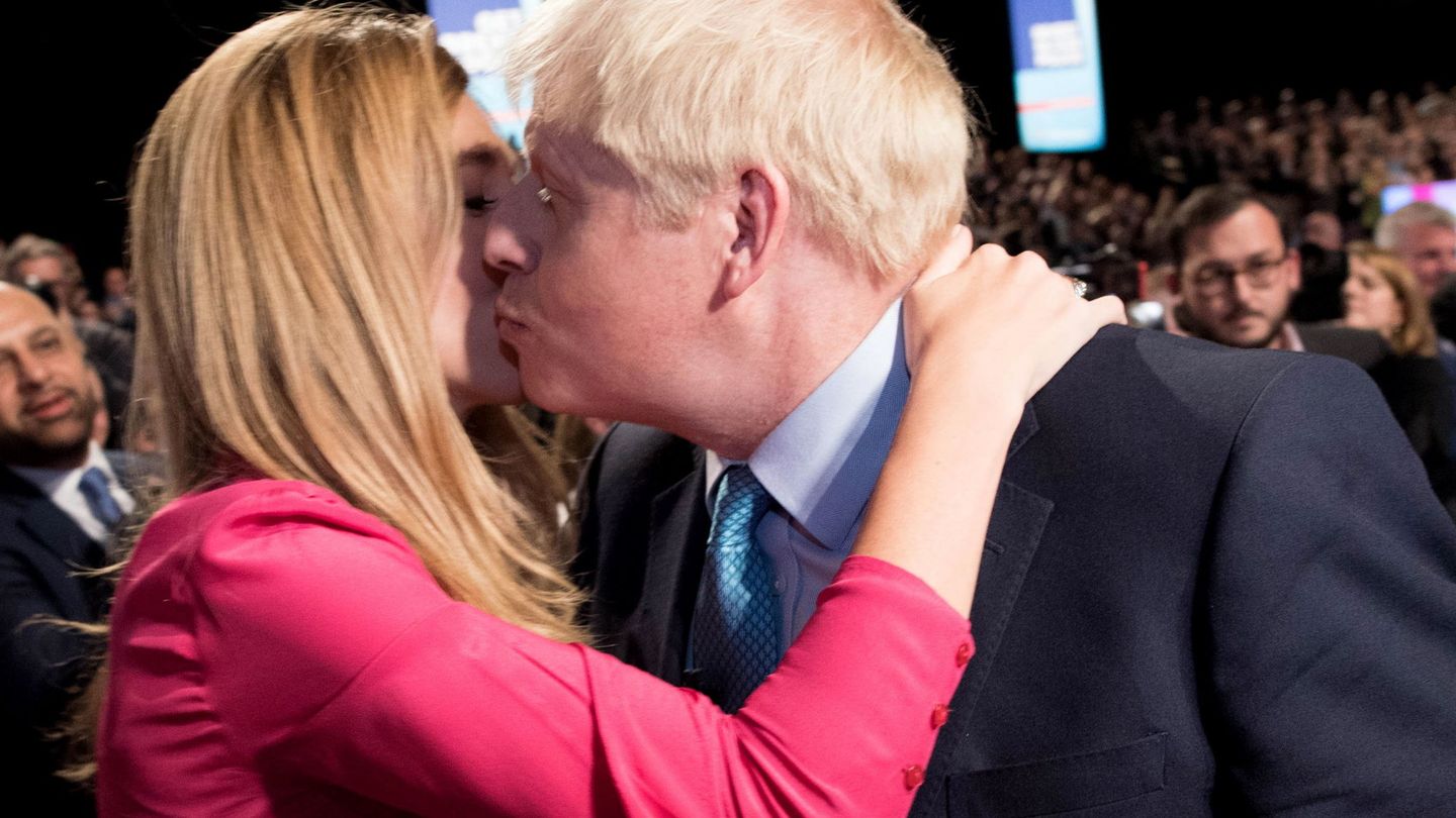 Carrie y su prometido, Boris Johnson. (EFE)