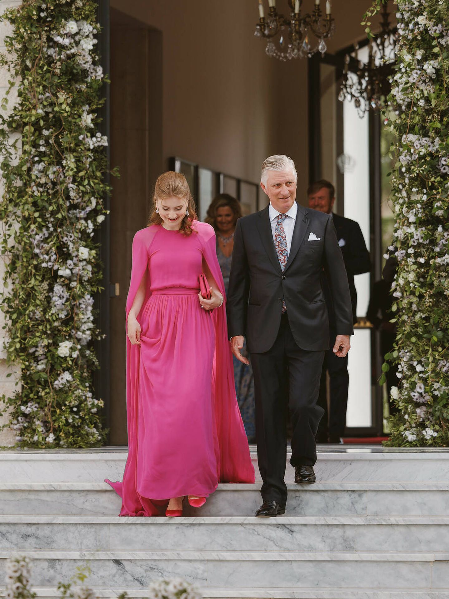 Felipe y Elisabeth de Bélgica en la boda de Hussein de Jordania. (RHC)