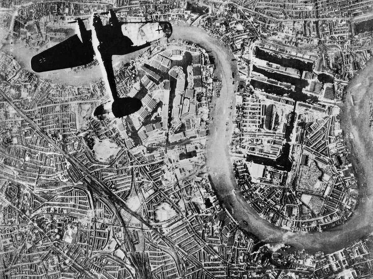 Foto: Bombardeo sobre Londres.