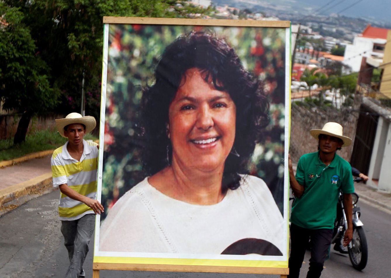 Marcha indígena en memoria de Berta Cáceres (Reuters)