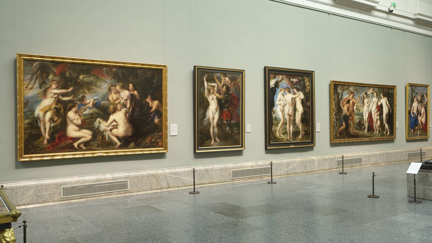 Imagen de la sala 29, en la que se expone 'Diana y Calisto', de Rubens. (Museo del Prado)