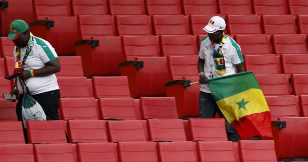 Foto: Aficionados de Senegal revisan sus asientos | EFE