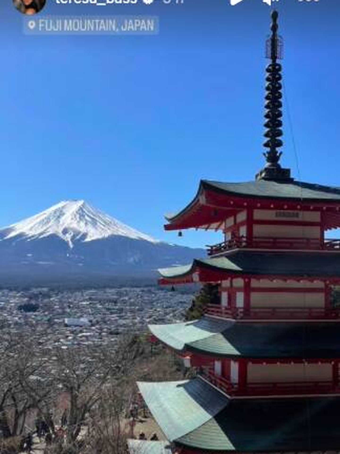 Postales desde Japón. (Instagram/@teresa_bass)
