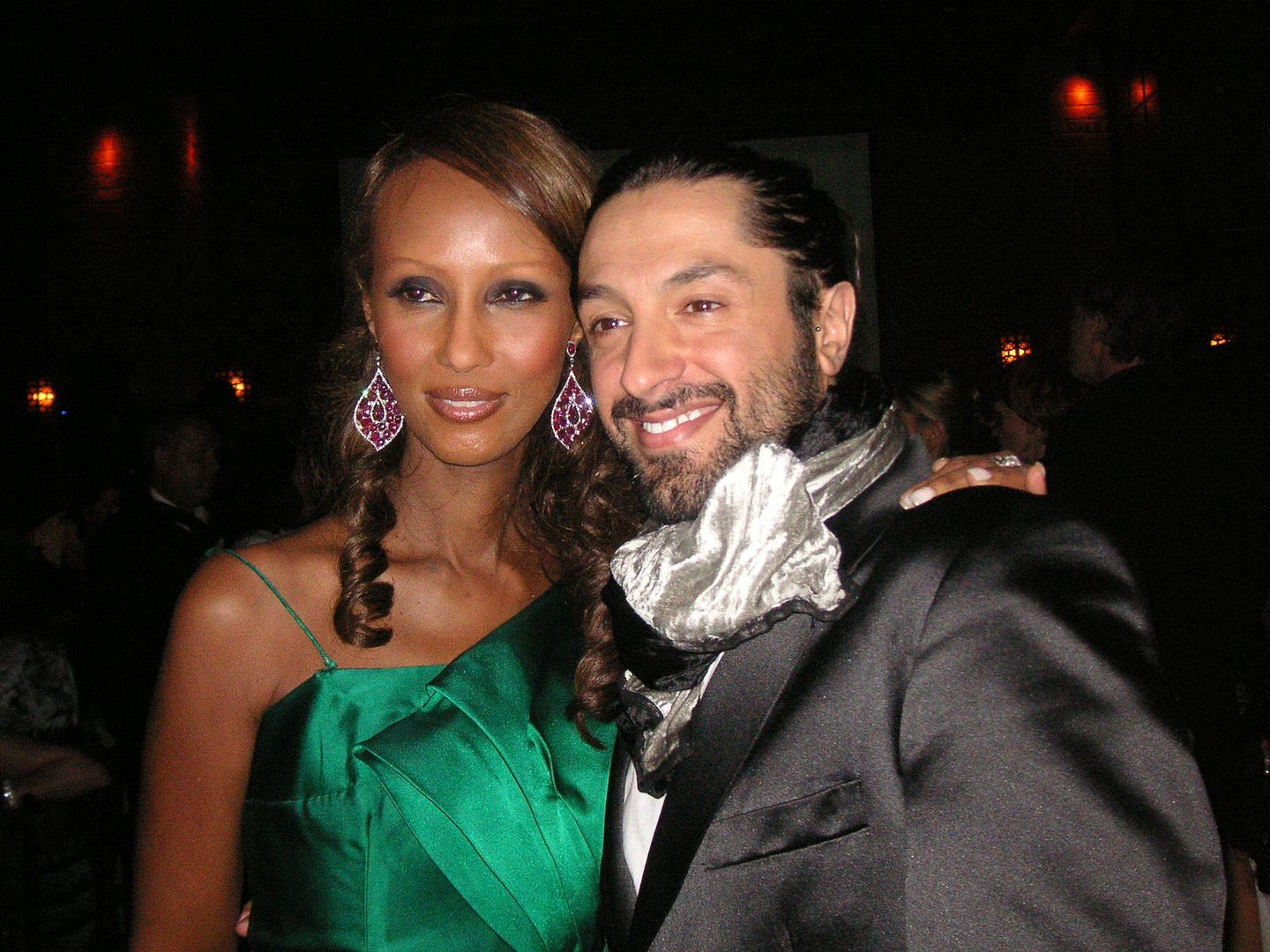 Rafael Amargo, con la modelo Iman en Miami en 2008. (EFE)