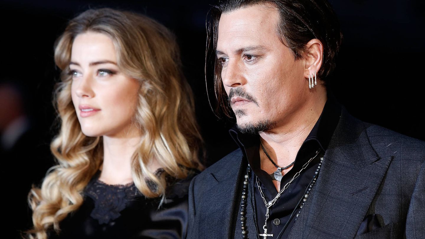 Amber Heard y Johnny Depp, en una imagen de archivo. (Getty)