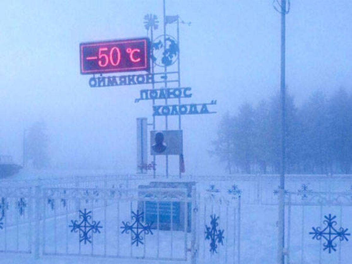 Foto: Oymyakon solo cierra su colegio cuando el termómetro alcanza los -56ºC (Foto: Twitter)