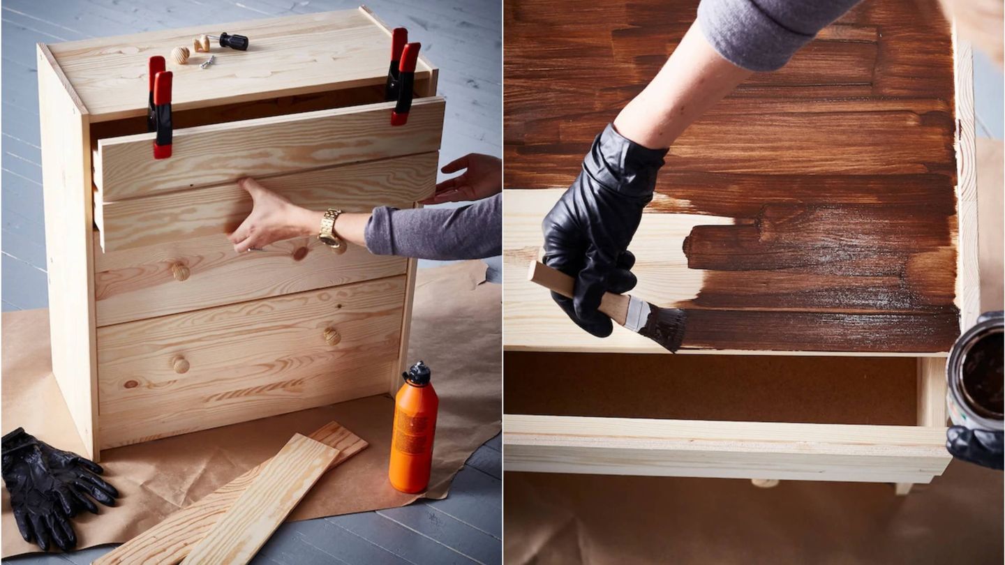 Crea tu propia cómoda retro con Ikea. (Cortesía)