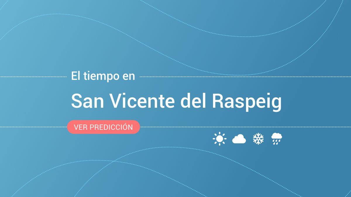 El tiempo en San Vicente del Raspeig: previsión meteorológica de hoy, jueves 14 de noviembre