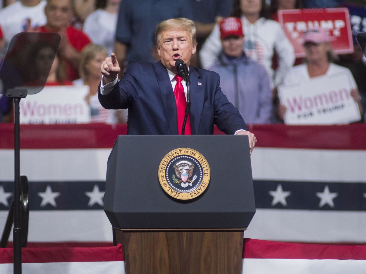 Foto: El presidente de EEUU, Donald Trump, en un acto en Arizona. (Reuters)