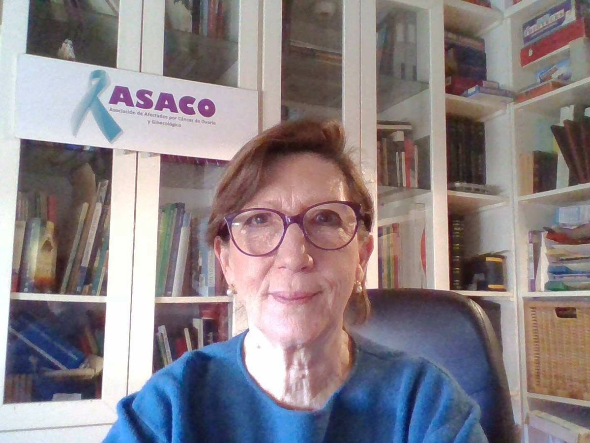 Foto: Charo Hierro, superviviente del cáncer de ovario y presidenta de ASACO.