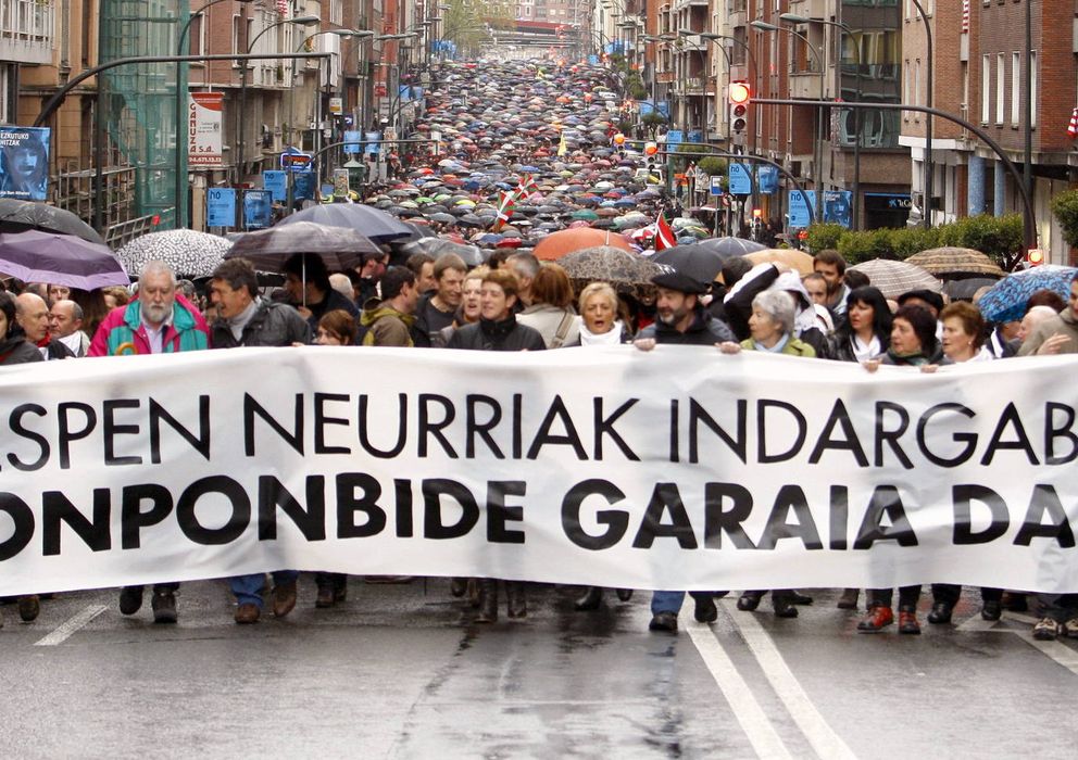Foto: Manifestación contra la doctrina Parot en Bilbao en 2012. (Efe)