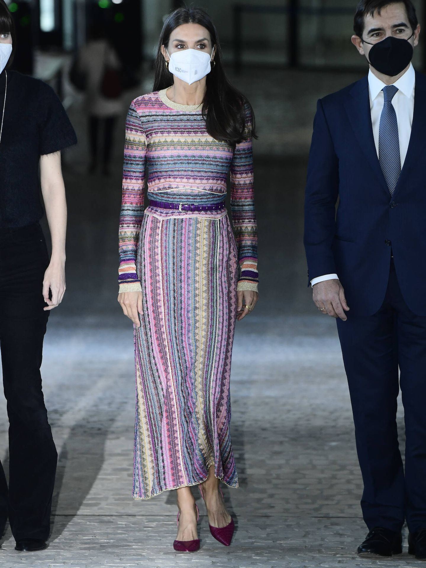 El look de la reina Letizia. (LP)