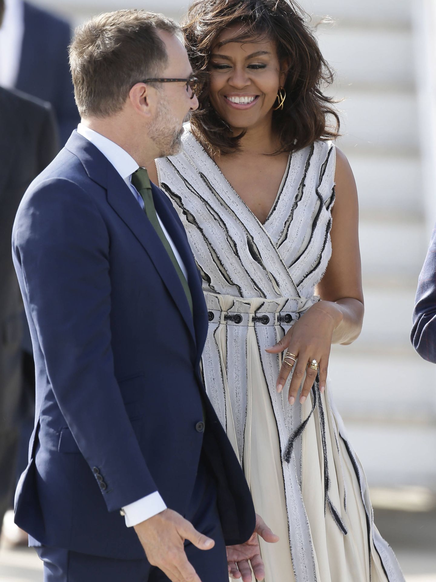 Michelle Obama con James Costos, en una visita anterior a España. (EFE)