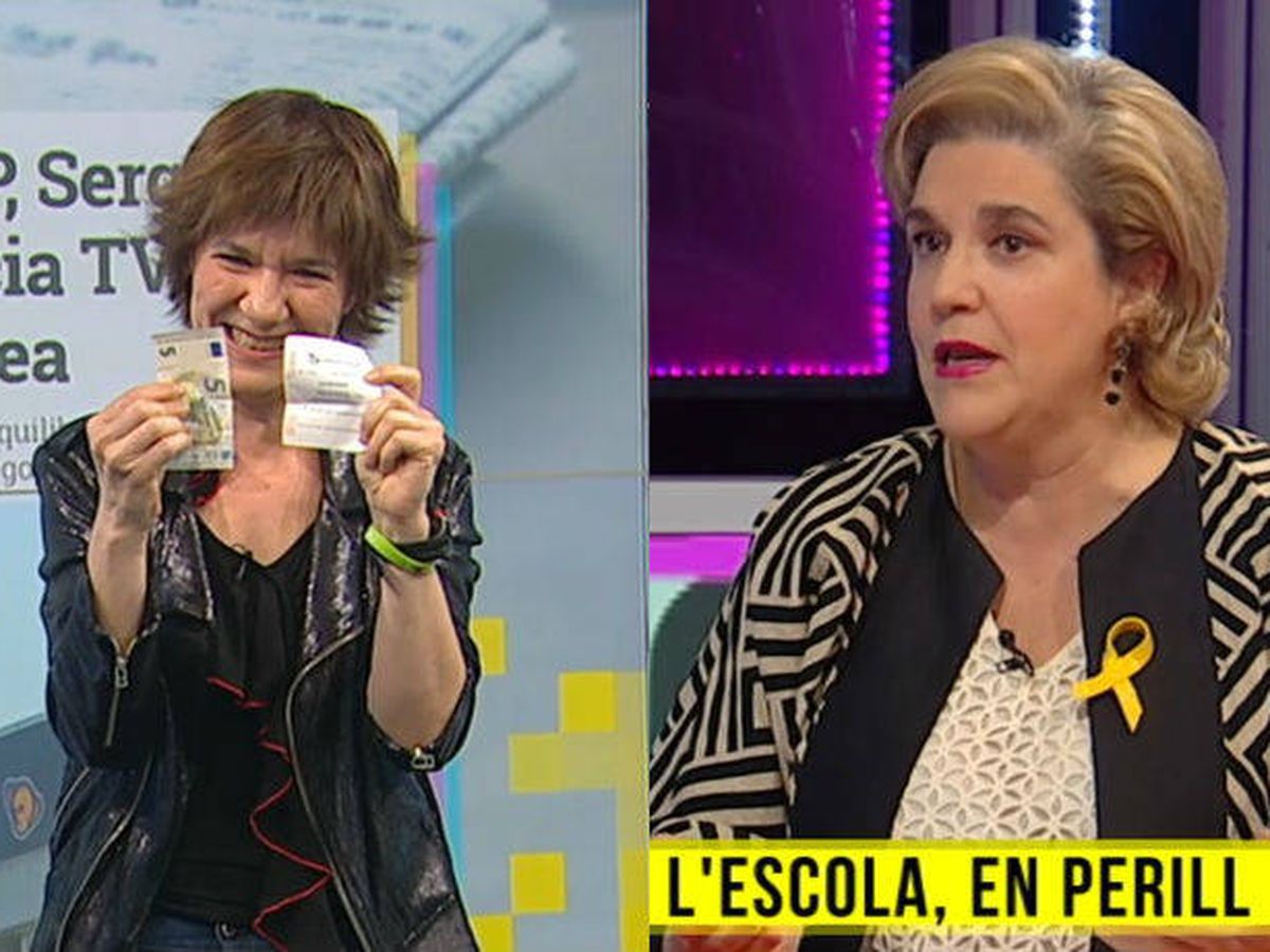 Foto: Empar Moliner y Pilar Rahola son dos de las principales agitadoras políticas de TV3. (TV3)