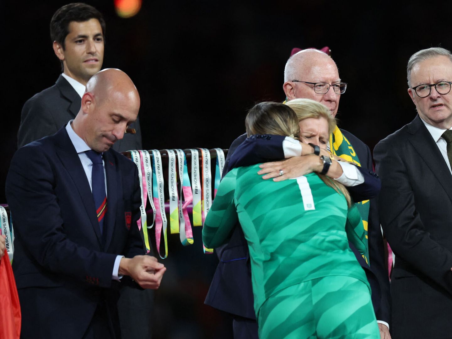 Rubiales y Hewitt, en la final del Mundial. (Reuters/Asanka Brendon Ratnayake)