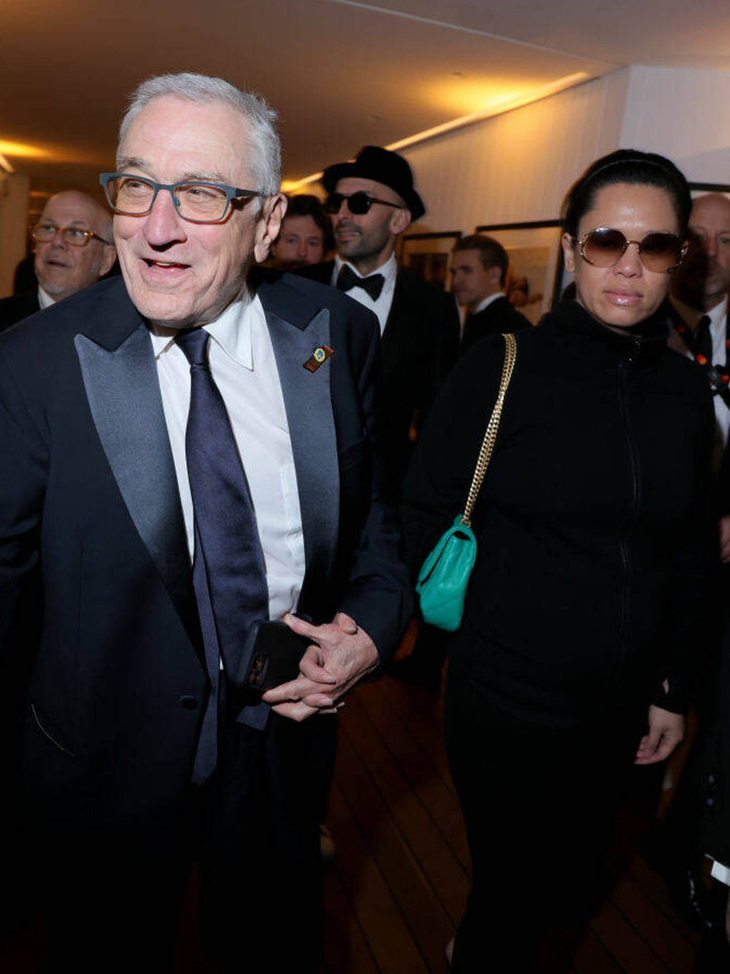 Robert de Niro y su novia, Tiffany Chen, en la fiesta de 'Vanity Fair' posterior al Festival de Cannes. (Getty)
