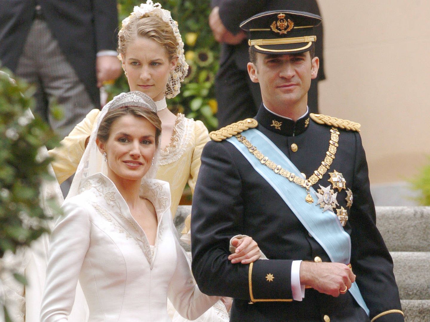 Ana Codorniú, en la boda de Felipe y Letizia. (Getty)