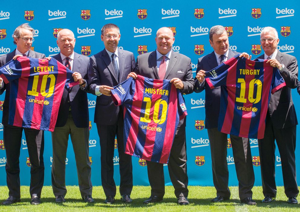 Foto: Presentación del acuerdo entre el Barcelona y Beko, nuevo patrocinador del conjunto culé.