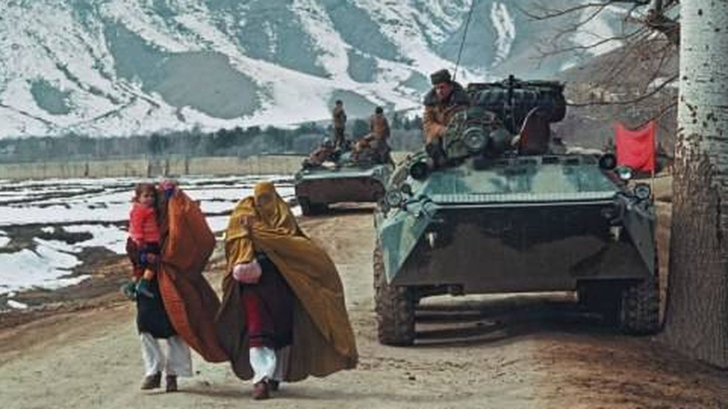 Soldados rusos en Afganistán.