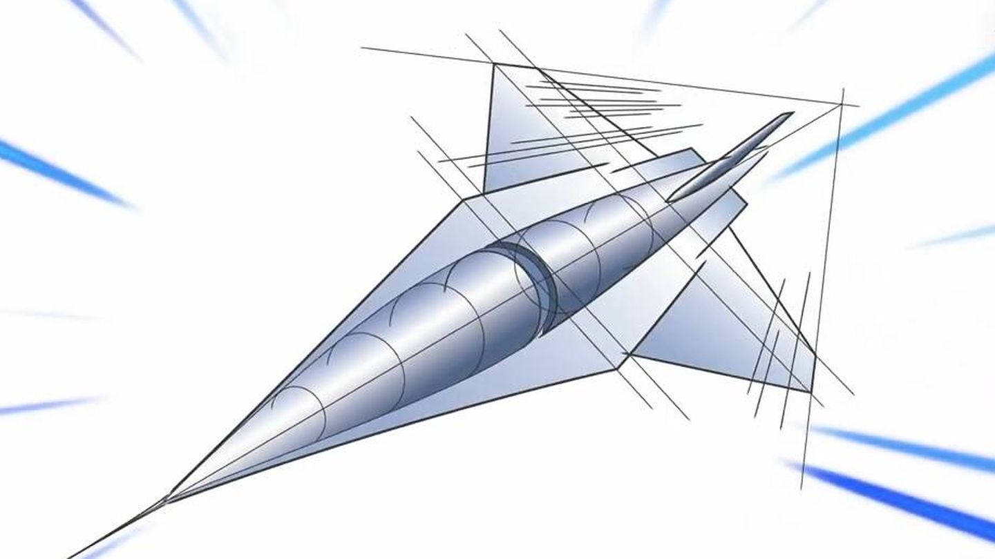 El boceto que parece coincidir con el SR-72. (Lockheed Martin)