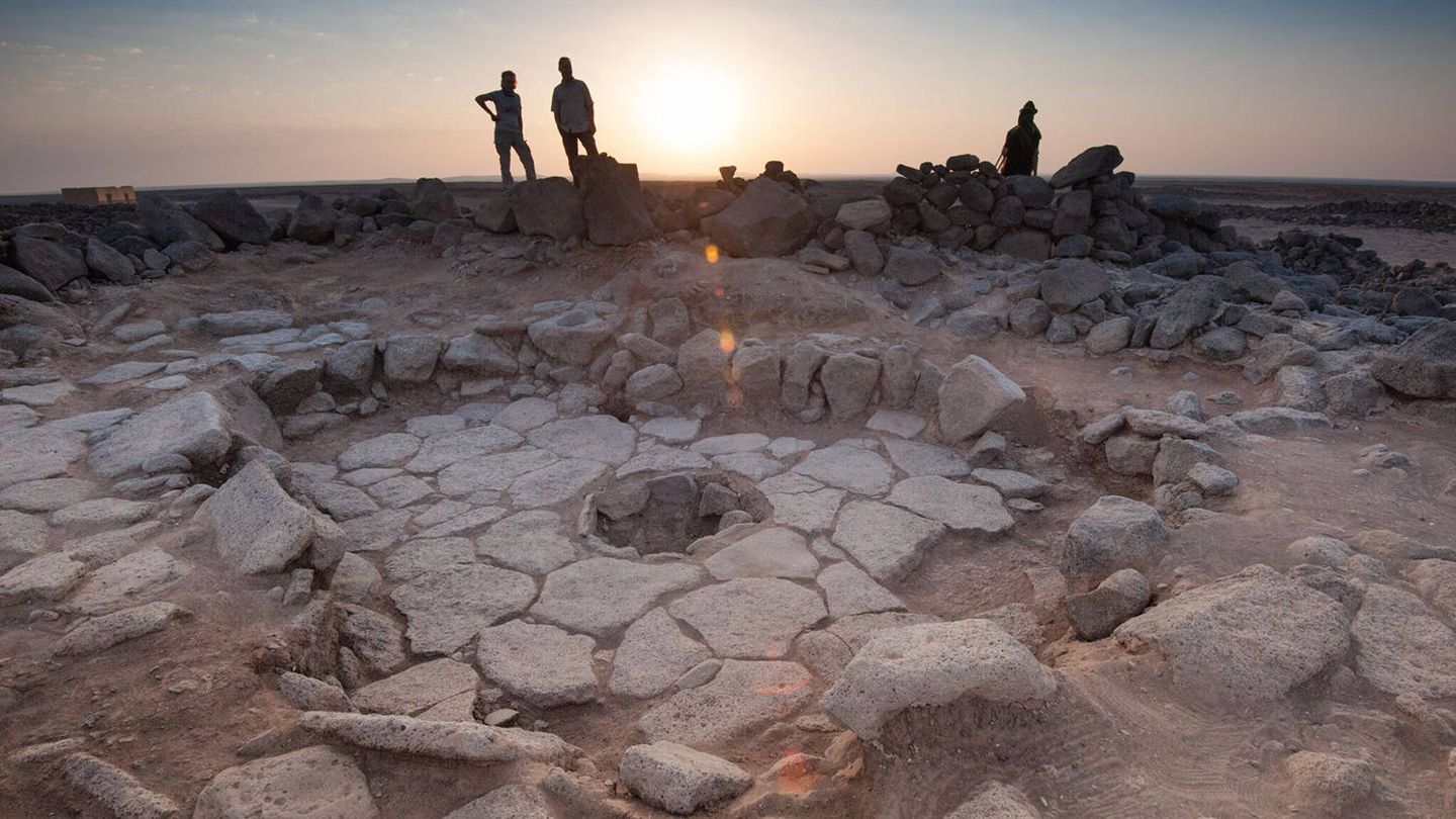 Estructuras de piedra en Shubayqa, Jordania. (Alexis Pantos)