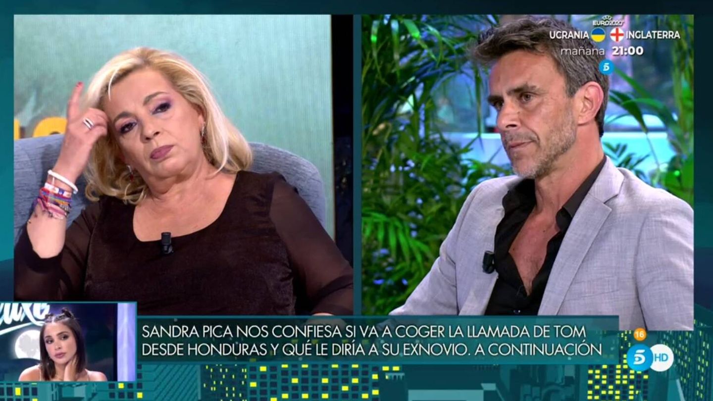 Borrego, indignada con Caparrós. (Telecinco).