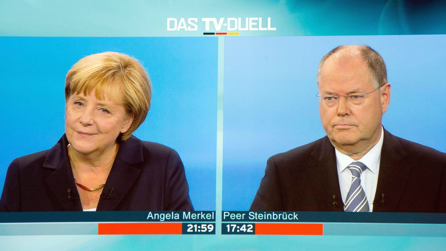 Merkel, en un debate electoral en 2013. (Reuters)