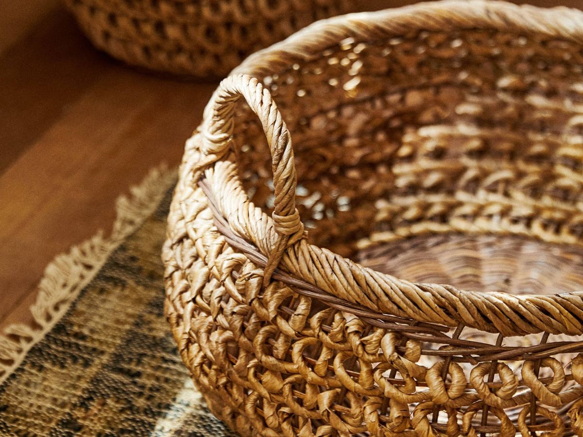 Foto: Estas cestas de Zara Home son perfectas para la decoración de tu salón. (Cortesía)