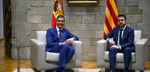 Post de Aragonès y Sánchez se citan en plena negociación para investir a Illa: 