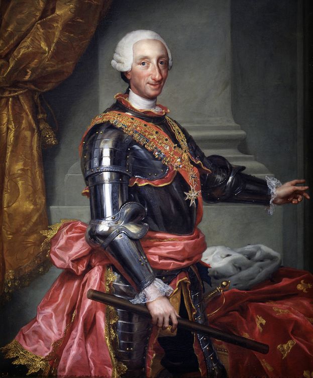 Foto: Retrato de Carlos III de Anton Raphael Mengs. 
