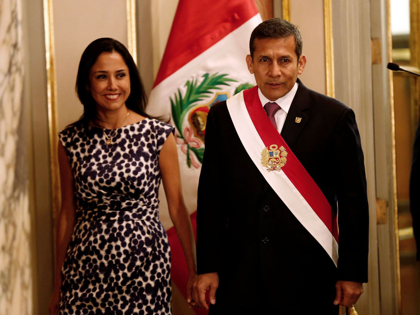 Foto de archivo el expresidente de Perú Ollanta Humala y su esposa Nadine Heredia. (Reuters)