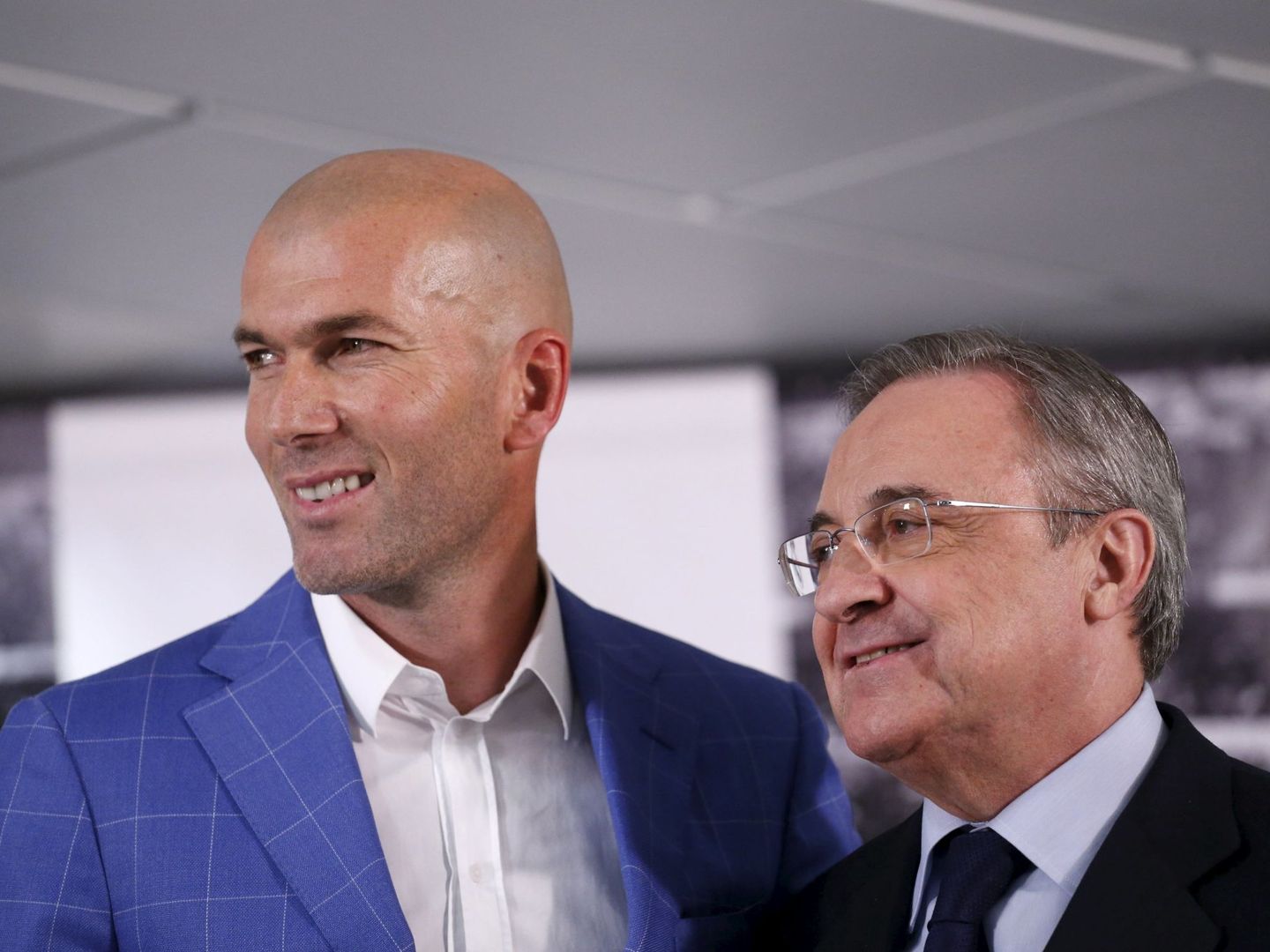 Florentino y Zidane siempre han mantenido una relación correcta. (Reuters)