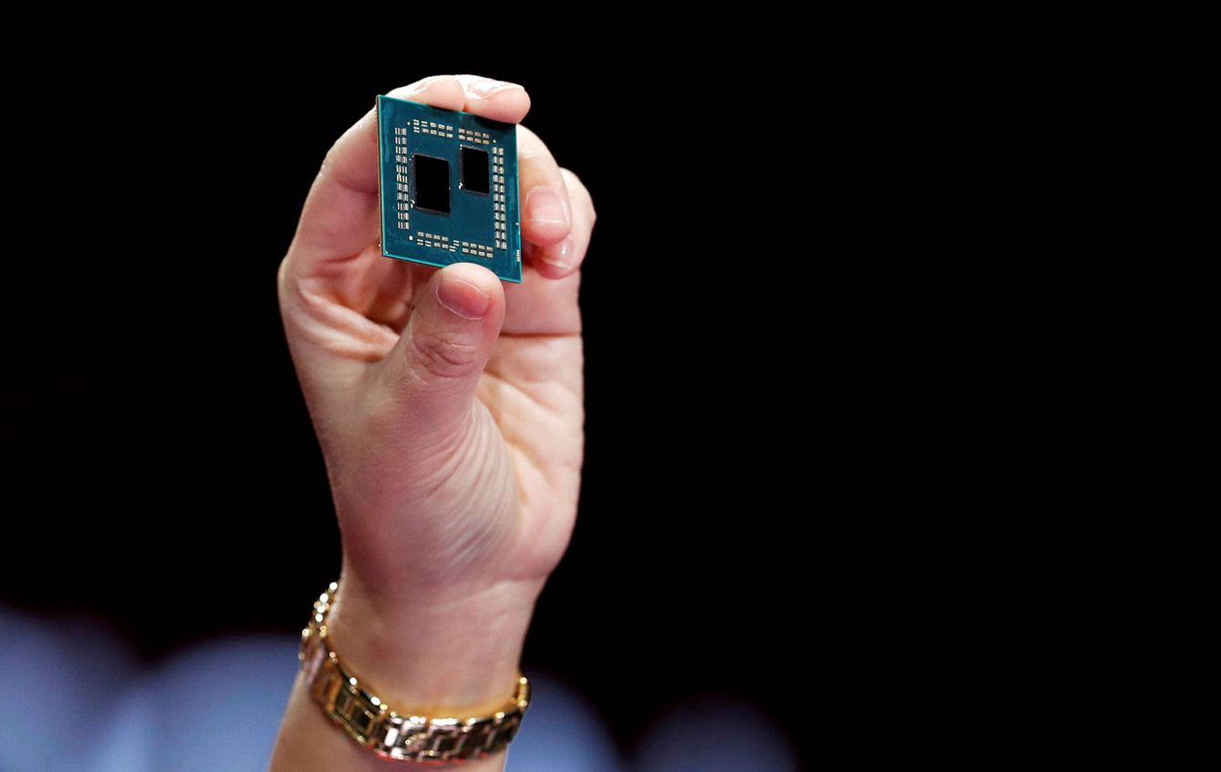 Un chip de AMD. (Reuters)