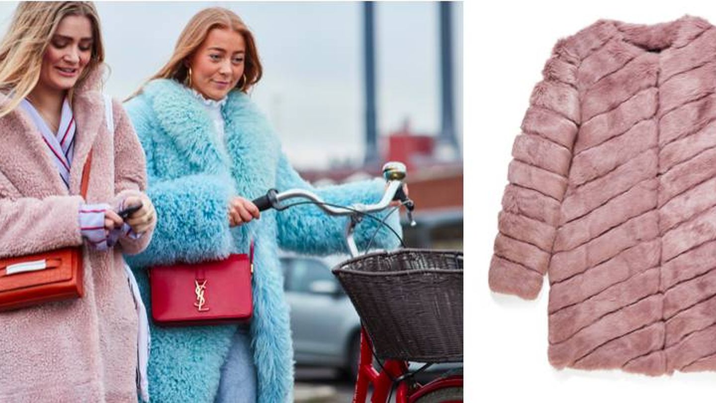 Los tonos candy son perfectos para estos abrigos (Imaxtree). Abrigo rosa de Laura Bernal (472,50 €).