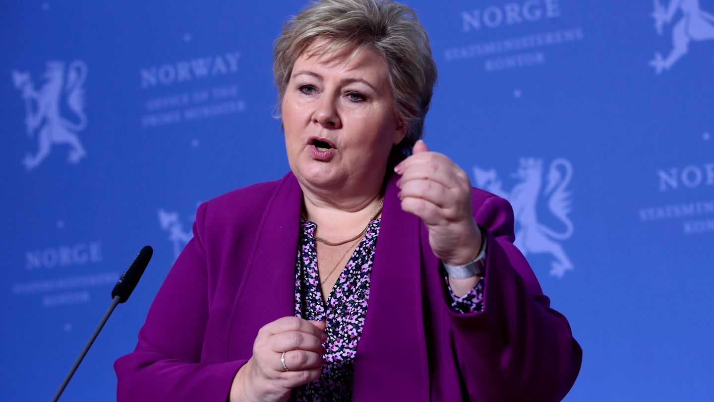 Erna Solberg. (Reuters)