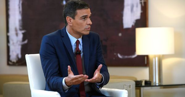Foto: El presidente el Gobierno español en funciones, Pedro Sánchez, durante su entrevista con La Sexta. (EFE)