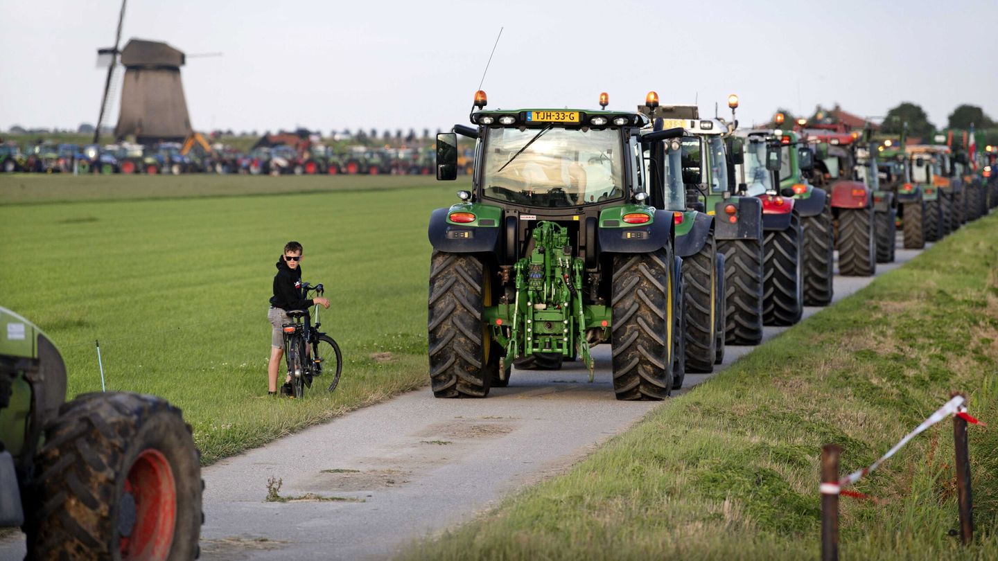 Protestas de agricultores en Países Bajos. (EFE/Olaf Kraak)