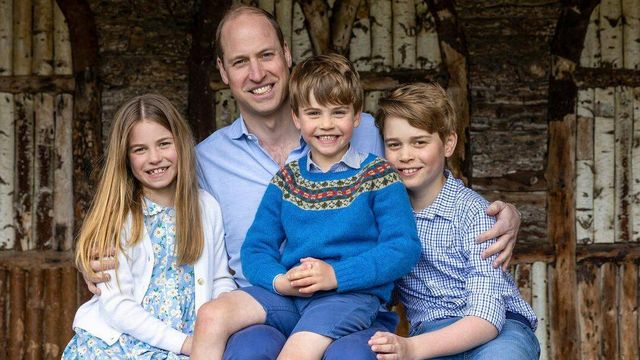 El príncipe Guillermo y sus hijos. (Millie Pilkington)