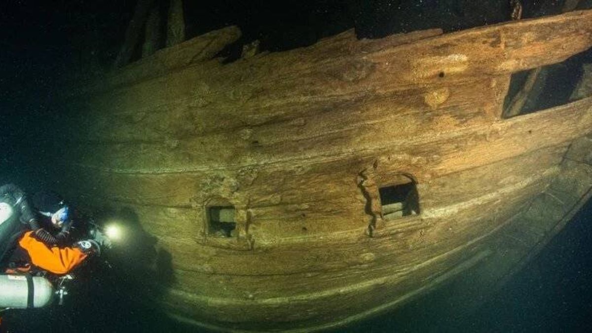 Hallan un barco holandés hundido de casi 400 años en el Mar Báltico