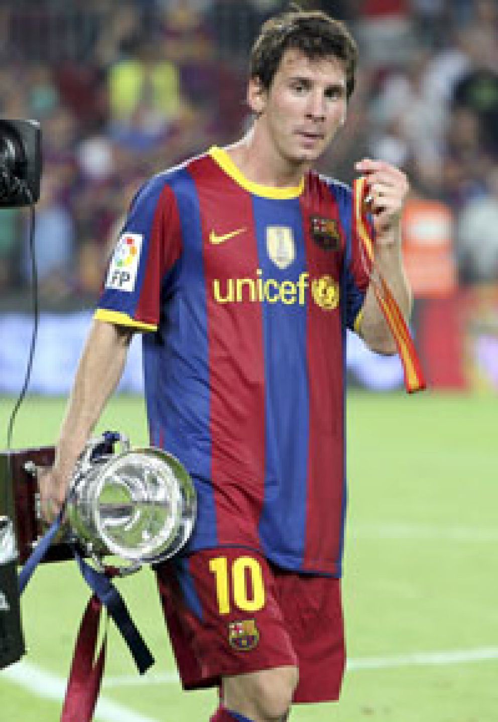 Foto: Messi, a sus 23 años, iguala a Rivaldo y Eto'o con 130 goles en el Barça