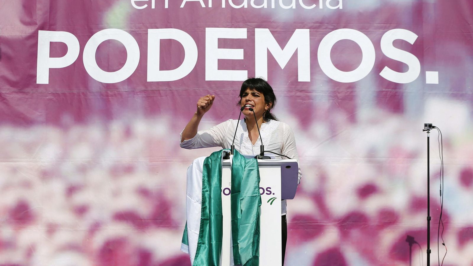 Foto: La candidata de Podemos a la Presidencia de la Junta de Andalucía, Teresa Rodríguez. (EFE)
