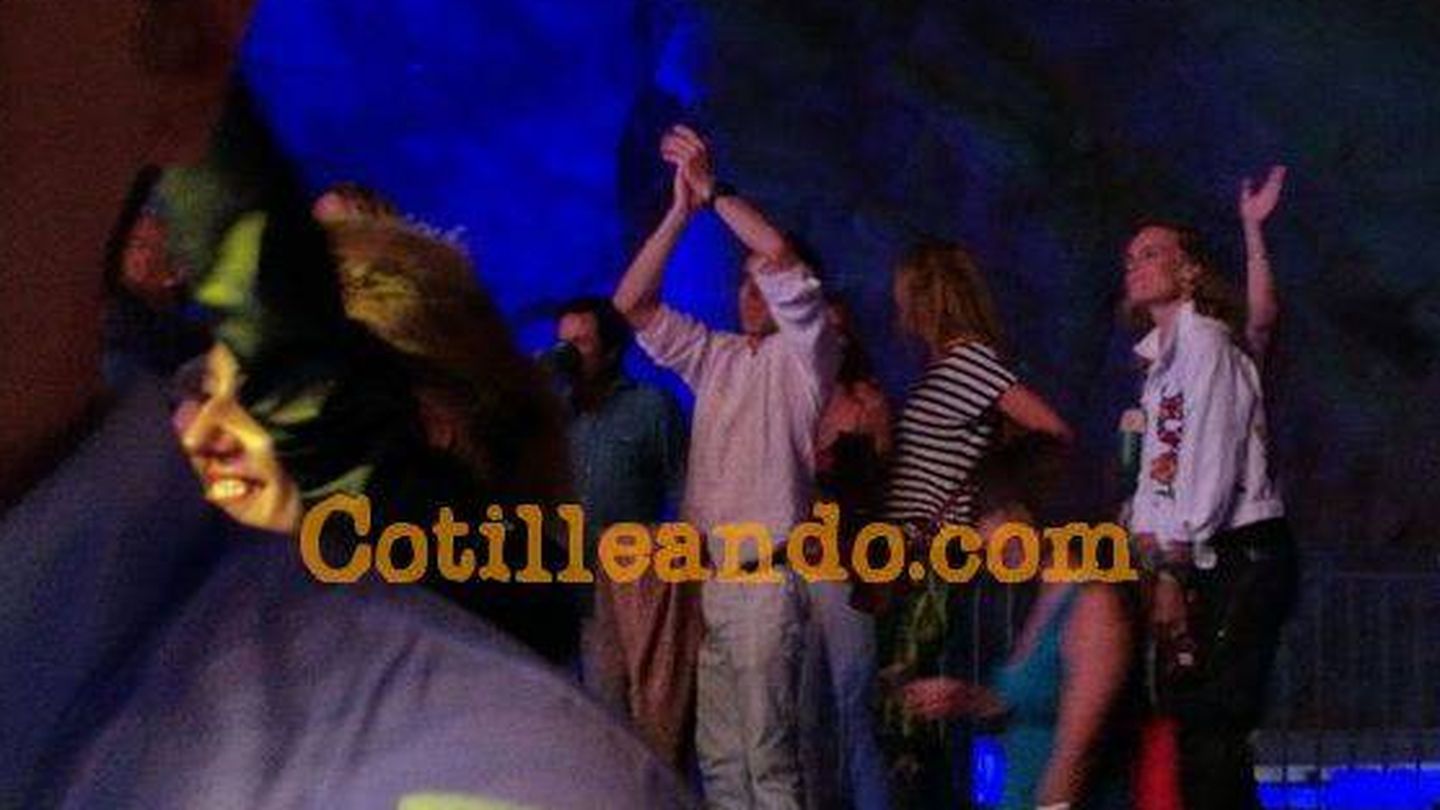 Löpez Madrid y unos amigos en el concierto de Eros Ramazzotti en Stalite. (Foto: Cotilleando.com)
